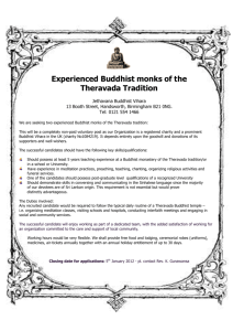 Experienced Buddhist monks of the Theravada Tradition