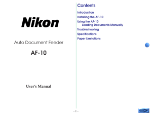 AF-10 User's Manual