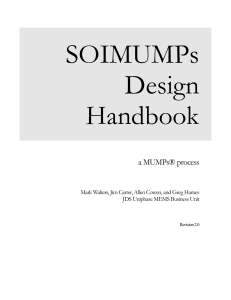 cronos soi-mumps design handbook