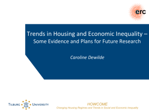 Trends in Housing and Economic Inequality –