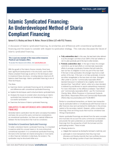 Islamic Syndicated Financing