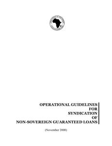 operational guidelines for syndication of non