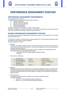 Performance Management Position