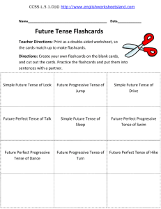 Future Tense Flashcards