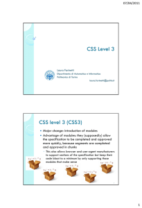 CSS3 - e-Lite - Politecnico di Torino