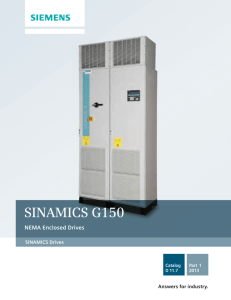 Catalog D11.7.1 SINAMICS G150 NEMA