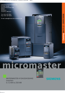 Siemens MICROMASTER Catalogue DA51.2