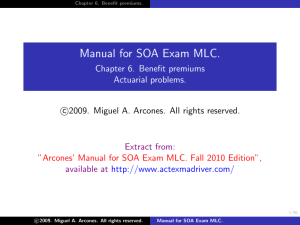 Manual For Soa Exam Mlc.