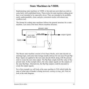 State Machines in VHDL
