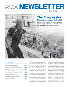 ASCA Newsletter - American Swimming Coaches Association
