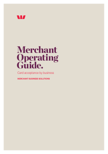 Merchant Operating Guide.