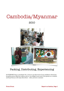 Cambodia/Myanmar - Douglas A. Campbell Foundation