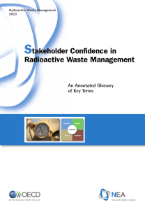 Stakeholder Confidence in Radioactive Waste Management, An