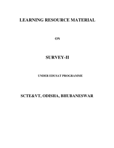 Study Material on Survey - II of 5th Sem Civil