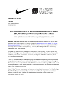 Nike Employee Grant Fund of The Oregon