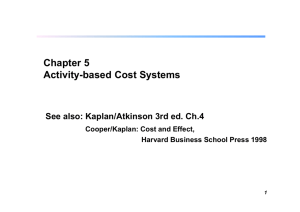 Chapter 5 Activity-based Cost Systems