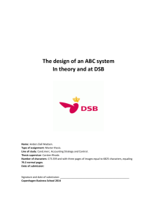 The design of an ABC system In theory and at DSB