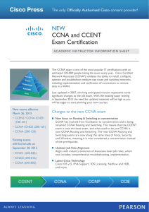 CCNA and CCENT Exam Certification