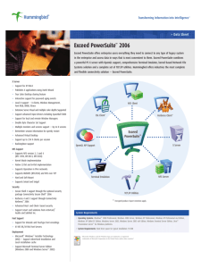 Exceed PowerSuite™ 2006