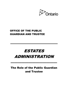 Estates Administration - Ministry of the Attorney General