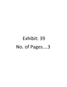 Exhibit: 39 No. of Pages .... 3