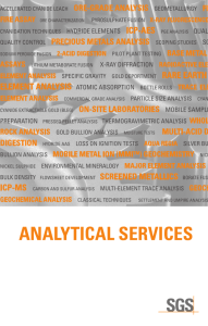 analytical services
