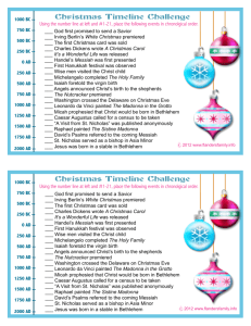 Christmas Timeline Challenge - The Flanders Family Website