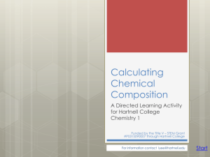 Chemical Composition Calculations