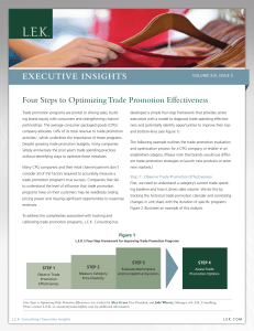 Four Steps to Optimizing Trade Promotion