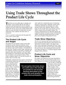 Using Trade Shows Throughout the Product Life Cycle