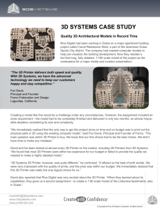 3D SYSTEMS CASE STUDY