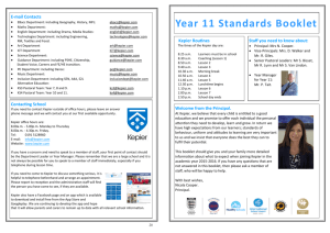 Year 11 Standards Booklet