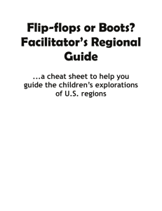 Flip-flops or Boots? Facilitator's Regional Guide