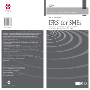 IFRS for SMEs Basis for Conclusions