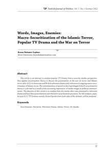 Words, Images, Enemies: Macro-Securitization of the Islamic Terror