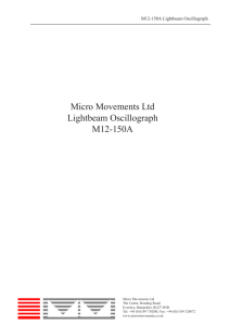 Snap Master M12-150A Lightbeam Oscillograph