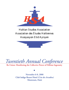 Twentieth Annual Conference - University of Massachusetts Boston