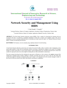 Network Security and Management Using HIDS