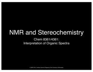 NMR and Stereochemistry