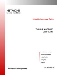 Hitachi Command Suite Tuning Manager User Guide