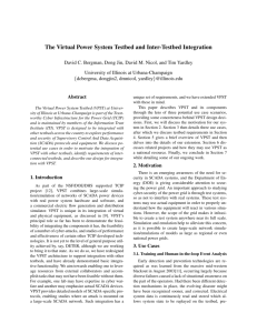 The Virtual Power System Testbed and Inter-Testbed
