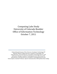 Computing Labs Study University of Colorado Boulder Offi