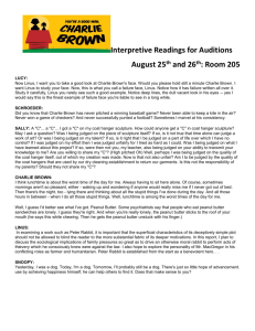 Interpretive Readings for Auditions August 25th and 26th: Room 205