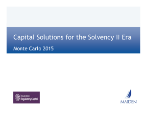 Capital Solutions for the Solvency II Era