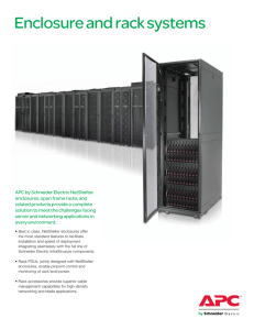 Enclosure and rack systems