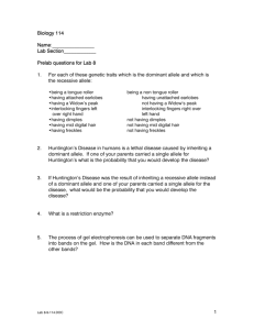 1 Biology 114 Name: Lab Section_____________ Prelab questions