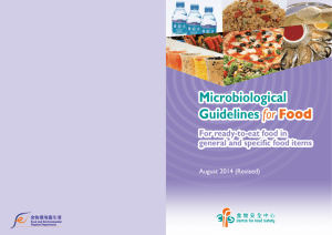Microbiological Guidelines for Food Microbiological Guidelines for