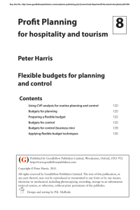 Profit Planning - Goodfellow Publishers