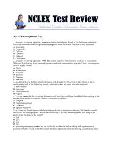 NCLEX Practice Questions 1-10