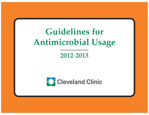 Guidelines for Antimicrobial Usage - 2012 - 2013
